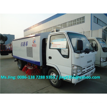 Mini road sweeper truck price, 4*2 new vacuum road sweeper 3-5 ton on sale